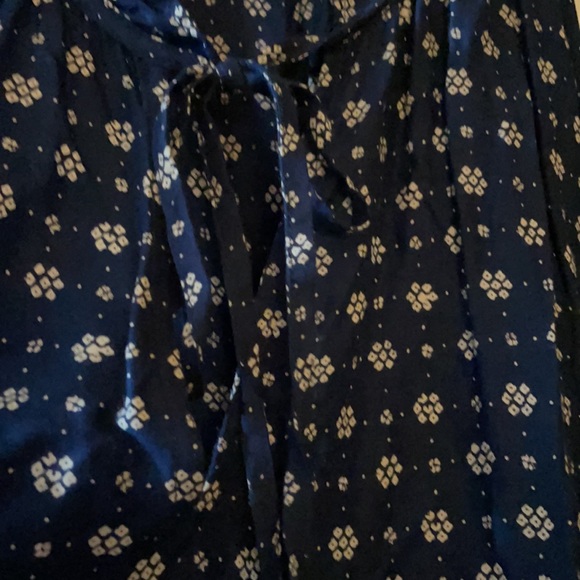 French Connection Flare Blue and Cream Dress - Picture 6 of 8